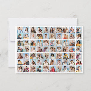 Create Your Own 70 Photo Collage Greeting Card