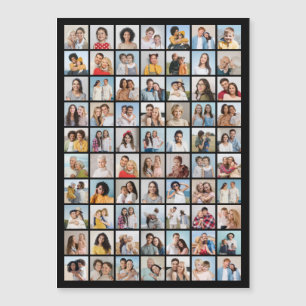 Create Your Own 70 Photo Collage Magnetic Card
