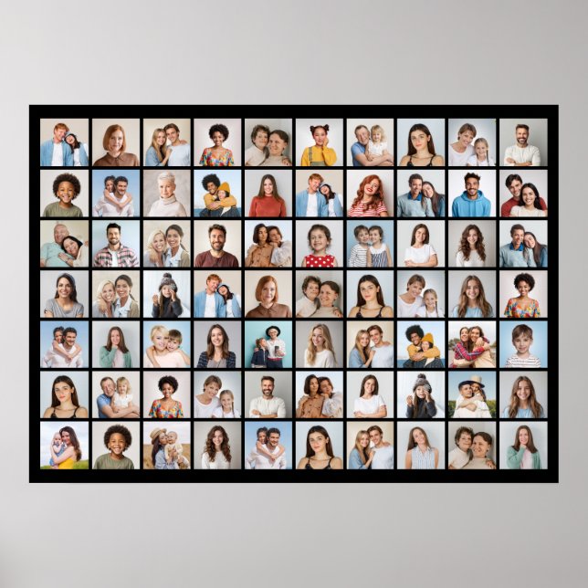 Create Your Own 70 Photo Collage  Poster (Front)