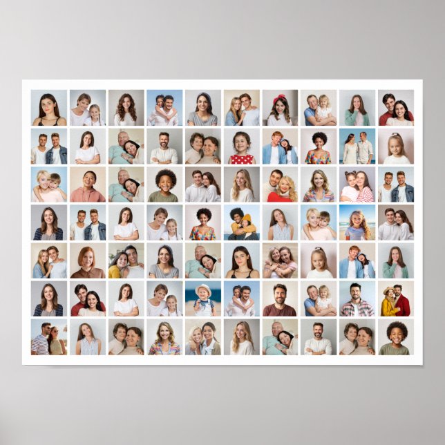 Create Your Own 70 Photo Collage Poster (Front)