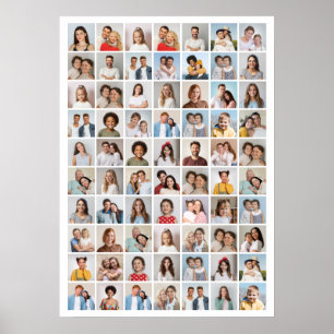 Create Your Own 70 Photo Collage Poster