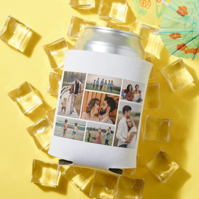 Create Your Own 7 Photo Collage Can Cooler (In Situ Summer)