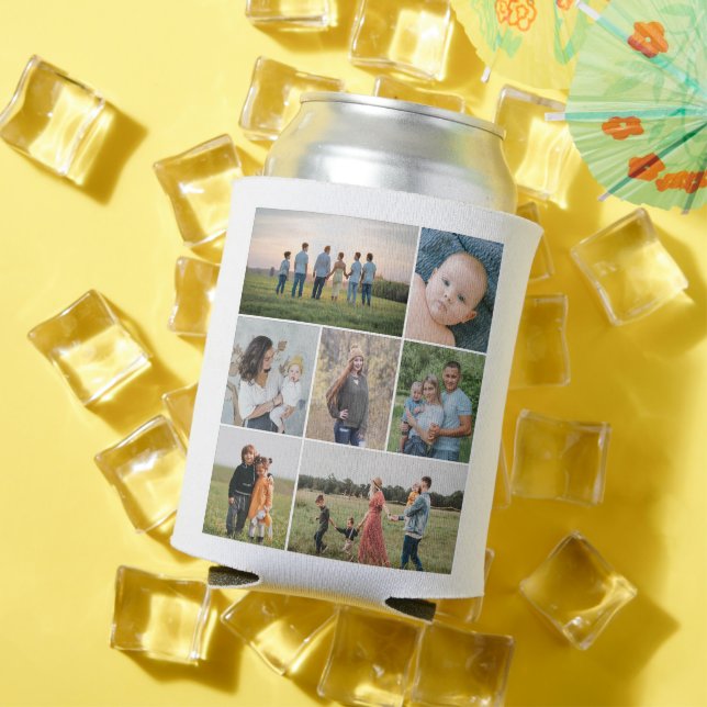 Create Your Own 7 Photo Collage Can Cooler (In Situ Summer)