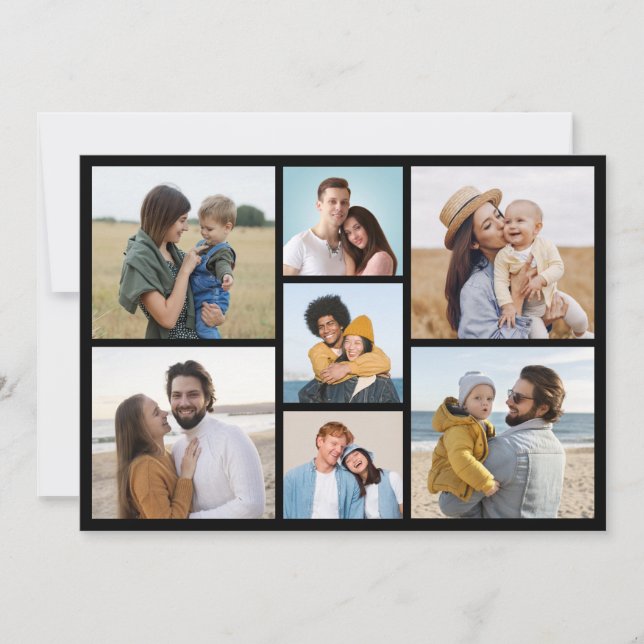 Create Your Own 7 Photo Collage Card (Front)