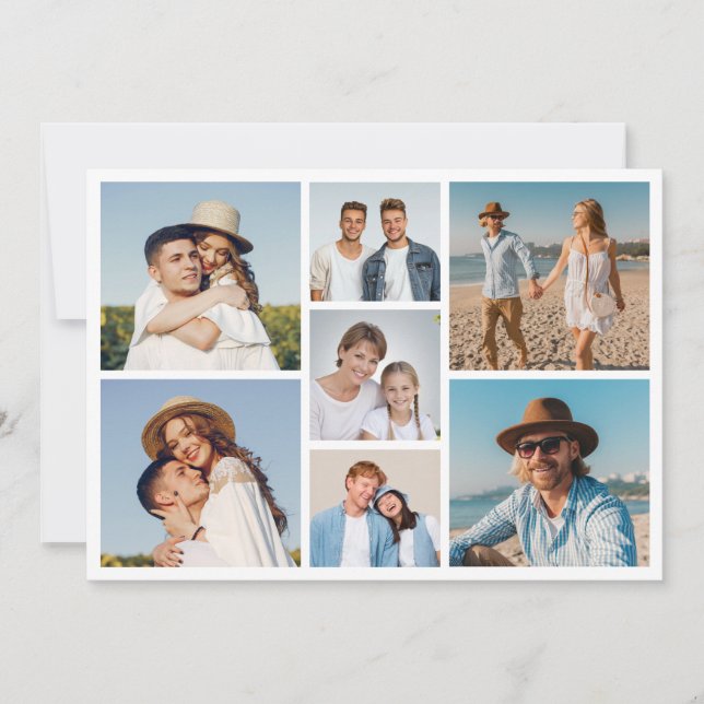 Create Your Own 7 Photo Collage Card (Front)
