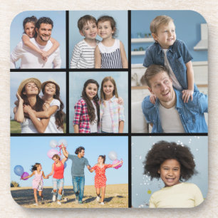 Create Your Own 7 Photo Collage Coaster