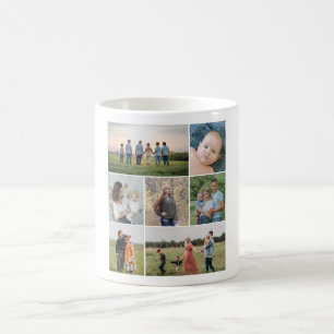 Create Your Own 7 Photo Collage Coffee Mug