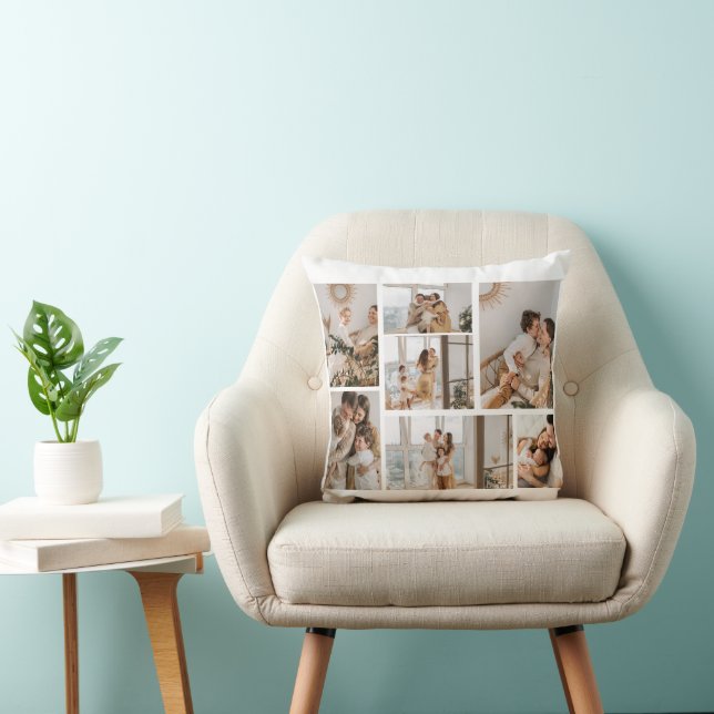 Create Your Own 7 Photo Collage Cushion (Chair)