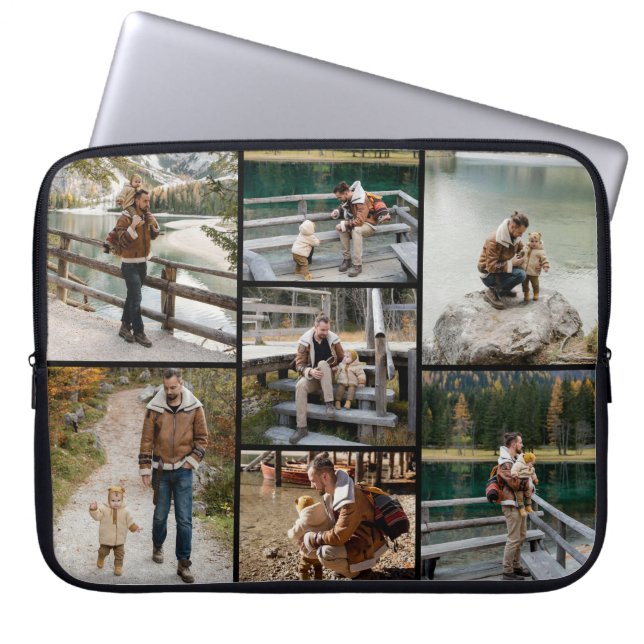 Create Your Own 7 Photo Collage Electronics Bag (Front)