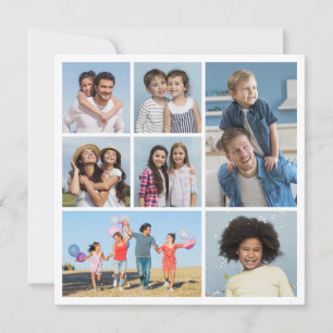 Create Your Own 7 Photo Collage Greeting Card