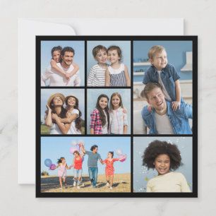 Create Your Own 7 Photo Collage Greeting Card