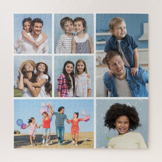  Create Your Own 7 Photo Collage  Jigsaw Puzzle (Vertical)