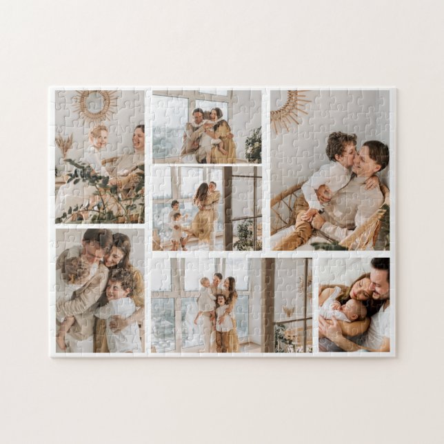 Create Your Own 7 Photo Collage Jigsaw Puzzle (Horizontal)