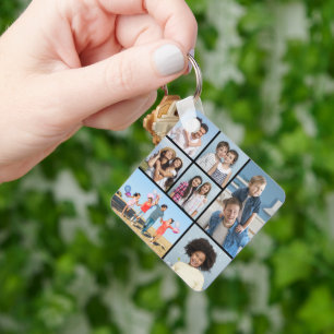 Create Your Own 7 Photo Collage Key Ring
