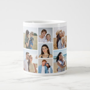 Create Your Own 7 Photo Collage Large Coffee Mug