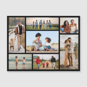 Create Your Own 7 Photo Collage Magnetic Card