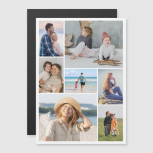 Create Your Own 7 Photo Collage Magnetic Card