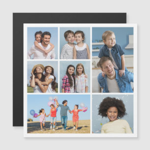 Create Your Own 7 Photo Collage Magnetic Card