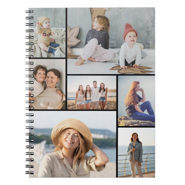 Create Your Own 7 Photo Collage Notebook (Front)