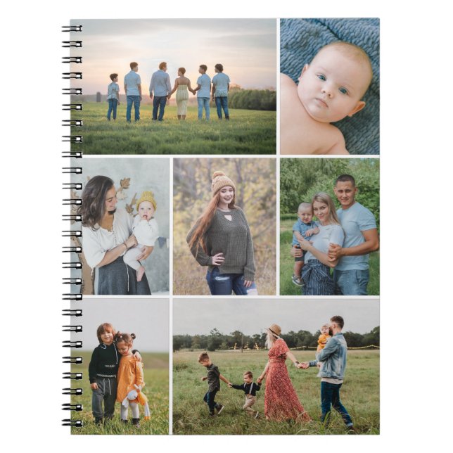 Create Your Own 7 Photo Collage Notebook (Front)