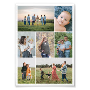 Create Your Own 7 Photo Collage Photo Enlargement Print