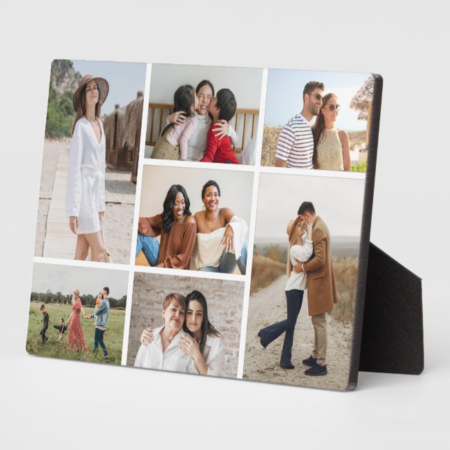 Create Your Own 7 Photo Collage Plaque (Side)