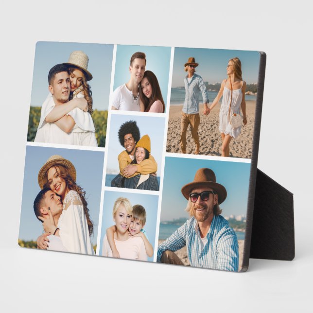 Create Your Own 7 Photo Collage Plaque (Side)