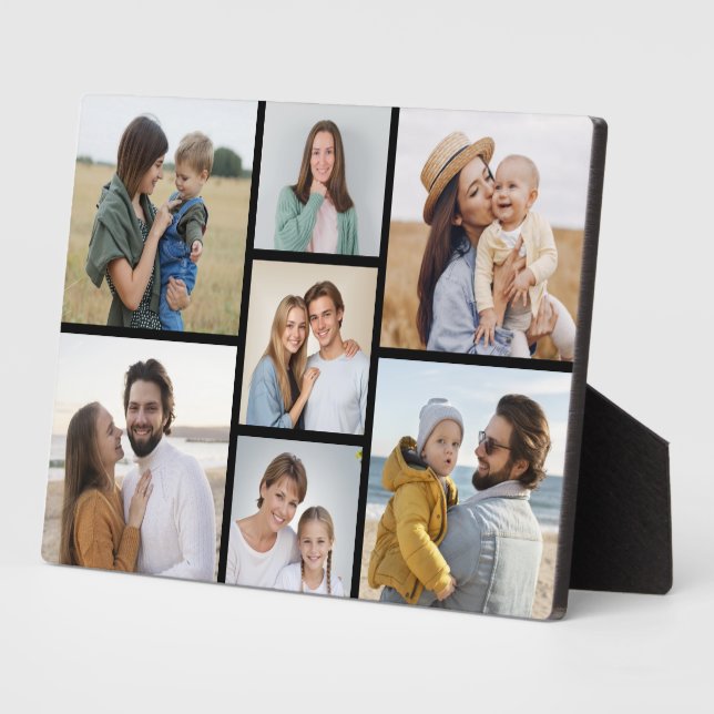 Create Your Own 7 Photo Collage Plaque (Side)