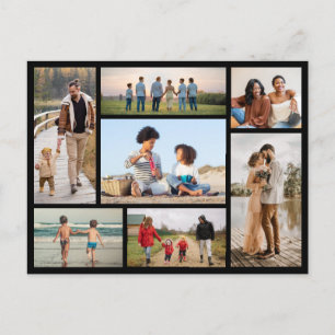 Create Your Own 7 Photo Collage Postcard