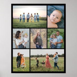 Create Your Own 7 Photo Collage Poster