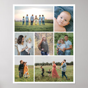Create Your Own 7 Photo Collage Poster