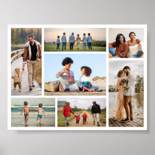 Create Your Own 7 Photo Collage Poster