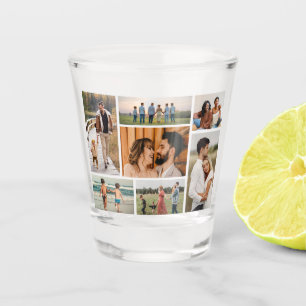 Create Your Own 7 Photo Collage Shot Glass