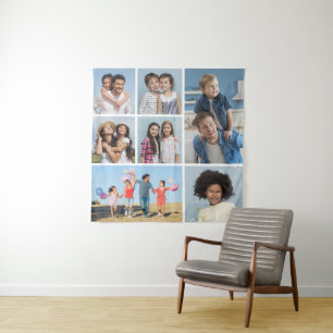 Create Your Own 7 Photo Collage Tapestry