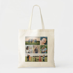Create Your Own 7 Photo Collage Tote Bag