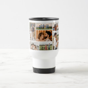 Create Your Own 7 Photo Collage Travel Mug