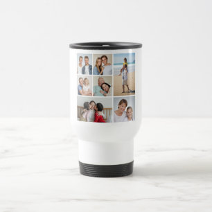 Create Your Own 7 Photo Collage Travel Mug