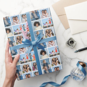 Create Your Own 7 Photo Collage Wrapping Paper
