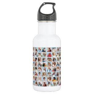 Create Your Own 80 Photo Collage  532 Ml Water Bottle
