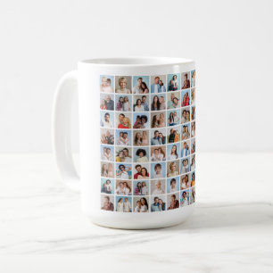Create Your Own 80 Photo Collage Coffee Mug
