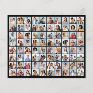 Create Your Own 80 Photo Collage Editable Colour  Flyer