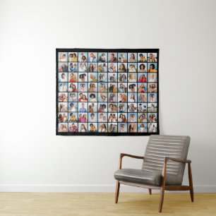 Create Your Own 80 Photo Collage Editable Colour   Tapestry