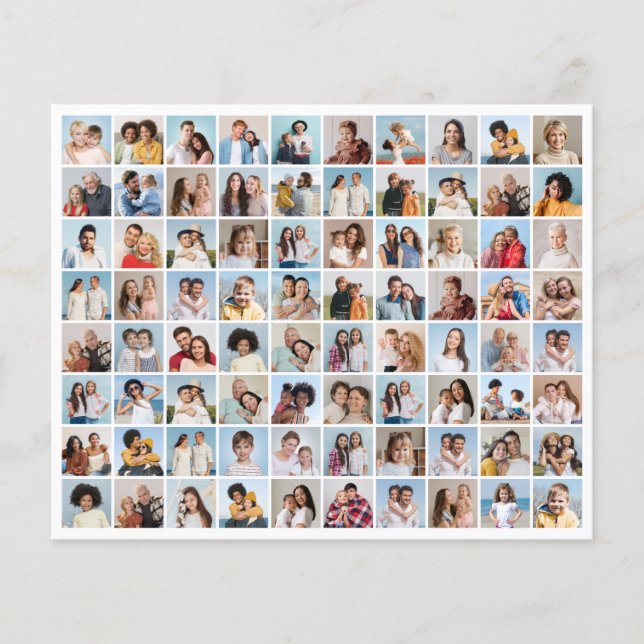 Create Your Own 80 Photo Collage Flyer (Front)