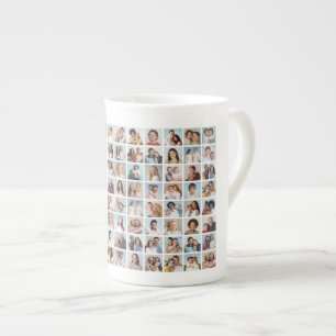 Create Your Own 88 Photo Collage  Bone China Mug