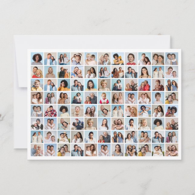 Create Your Own 88 Photo Collage Card (Front)