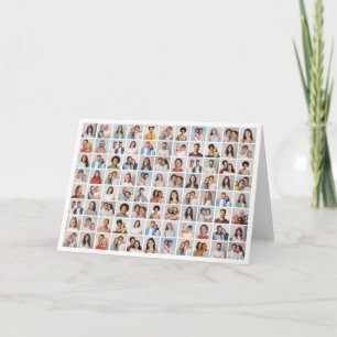 Create Your Own 88 Photo Collage Greeting Card