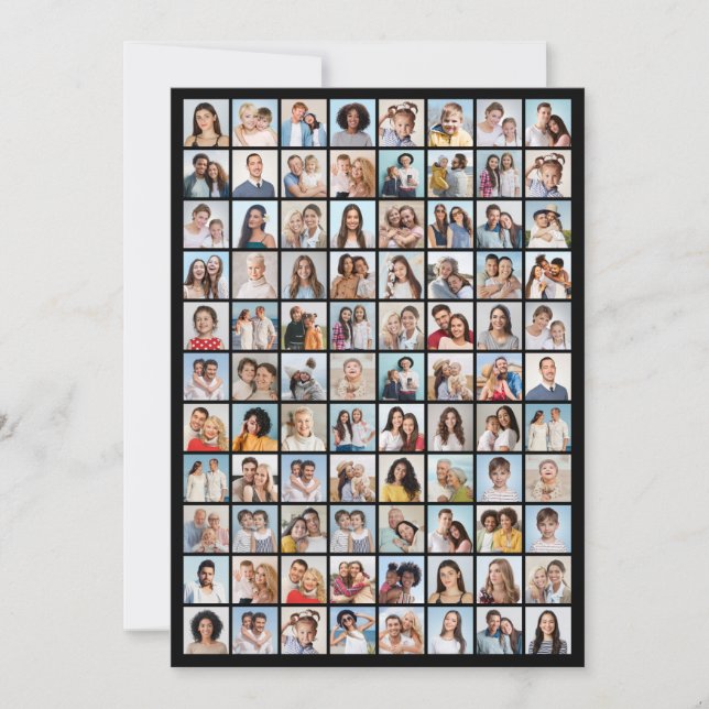 Create Your Own 88 Photo Collage Greeting Card (Front)