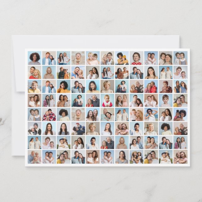 Create Your Own 88 Photo Collage Invitation (Front)