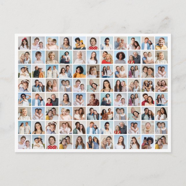 Create Your Own 88 Photo Collage Postcard (Front)