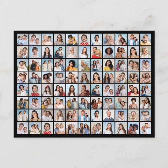 Create Your Own 88 Photo Collage Postcard (Front)